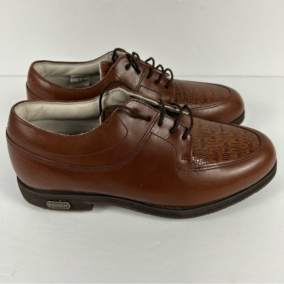 FootJoy Men's Chestnut Leather Derbys - Picture 5 of 8
